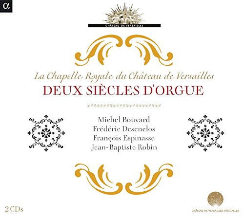 "White CD cover with gold and red text, ornate designs, and artist names listed."