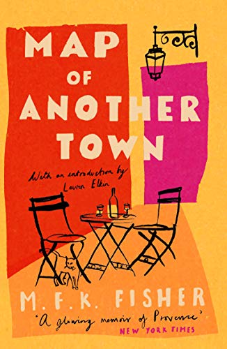 Book cover: orange background, black line drawing of a cafe scene.