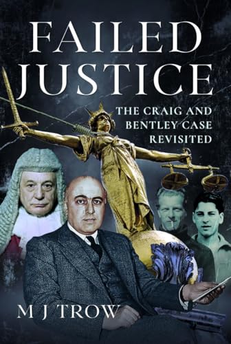 Book cover: "Failed Justice" with images of scales, judges, and men.