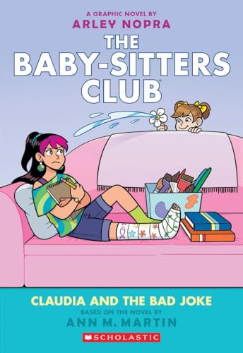 Babysitters Club graphic novel cover featuring Claudia with a young child.