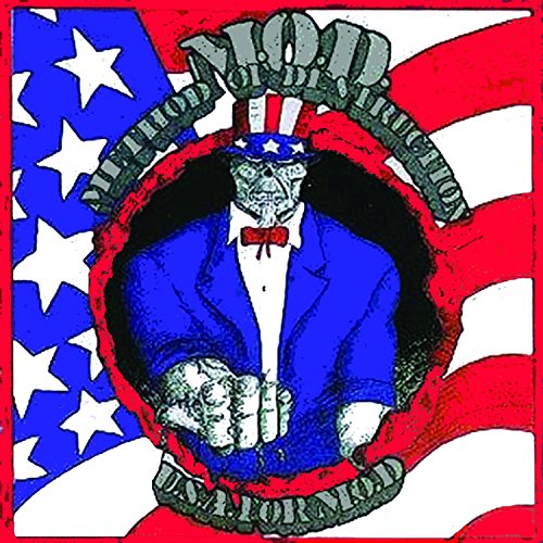 CD cover: Skull Uncle Sam within an American flag design.