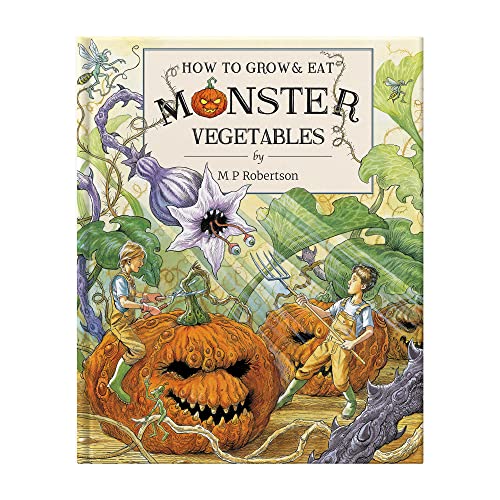 Book cover depicting children with large, fantastical vegetables.