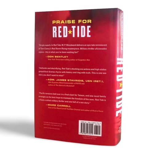 Red book cover with white text and a barcode at the bottom.