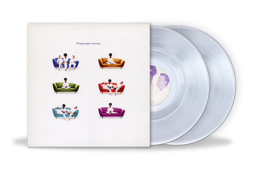 M People’s “Elegant Slumming” clear vinyl LP with illustrated cover.