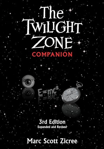 Book cover for "The Twilight Zone Companion" with an eye and clock.