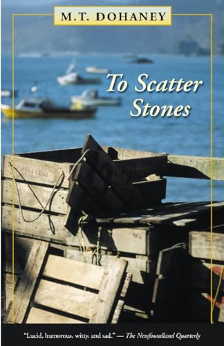 Book cover with wooden crates in foreground, boats on blue water.
