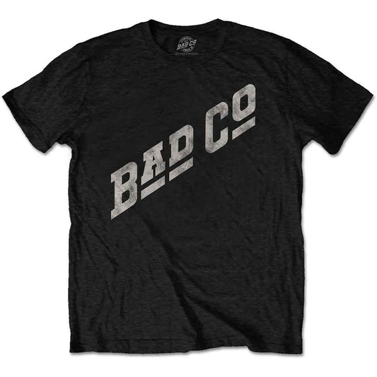 Black t-shirt with a slanted Bad Company logo, size XX-Large.
