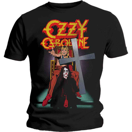 Vintage-style t-shirt featuring Ozzy Osbourne’s “Speak of the Devil” album artwork.