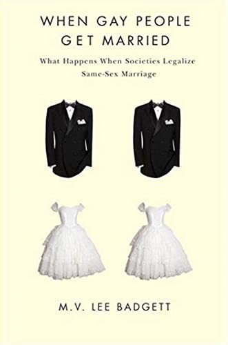 Book cover depicting two grooms and two brides in wedding attire.