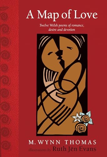 Book cover: “A Map of Love” with illustration of embracing couple.