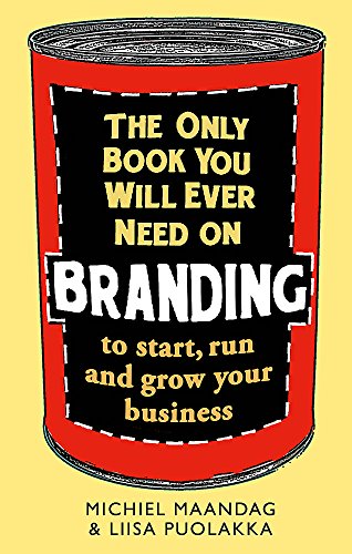 Red can-shaped book cover with white text: "The Only Book You Will Ever Need on Branding".