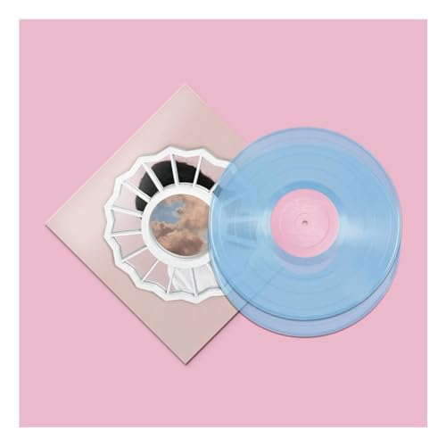 Mac Miller The Divine Feminine vinyl record sleeve and translucent blue vinyl disc.