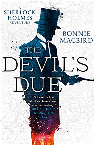Book cover featuring a silhouette of Sherlock Holmes in a top hat holding a pistol.