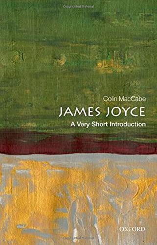 Book cover for "James Joyce: A Very Short Introduction" with abstract art.