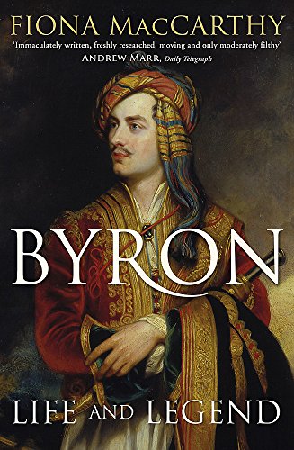 Book cover featuring a portrait of Lord Byron wearing a turban and traditional attire.
