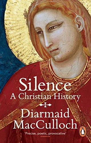 Book cover featuring a medieval painting of a saintly figure in red robes with a halo.
