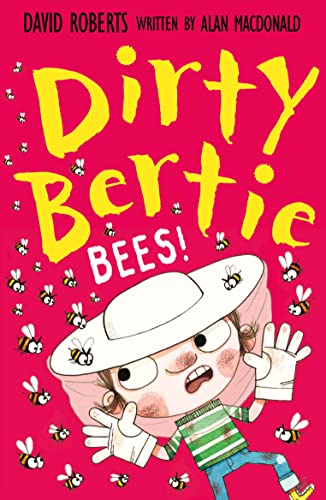 Book cover: "Dirty Bertie Bees!" featuring a boy surrounded by bees.