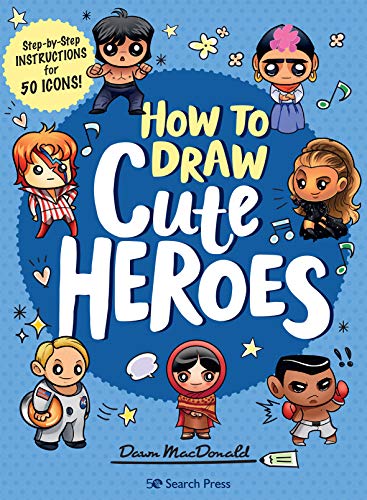 Book cover featuring cartoon illustrations of famous cultural icons.