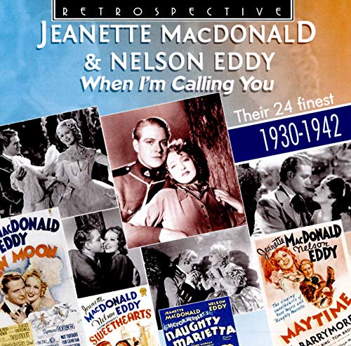 CD cover featuring Jeanette Macdonald and Nelson Eddy in a collage of photos.