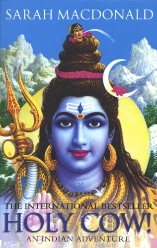 Book cover: blue-skinned deity with a cow atop a mountain.
