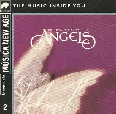 CD cover: hand with feather, angelic script, purple and white tones.