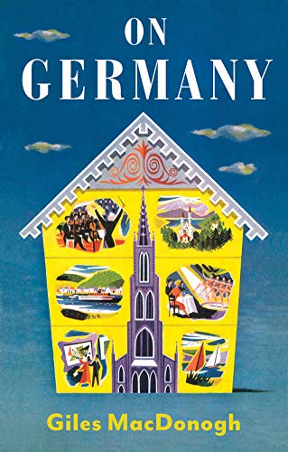 Book cover: "On Germany" with illustrated house and blue sky.