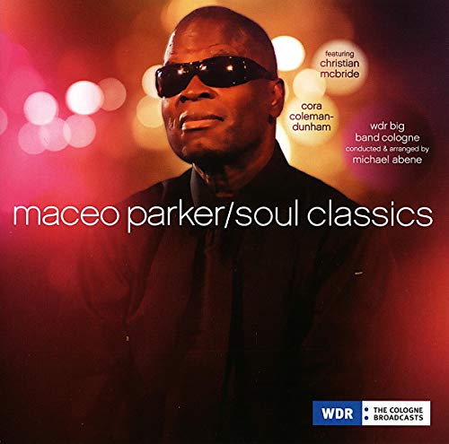 Maceo Parker album cover featuring a portrait of the musician in sunglasses.