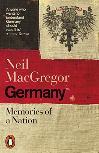 "Book cover with German flag, double-headed eagle, and 'Germany: Memories of a Nation' text."