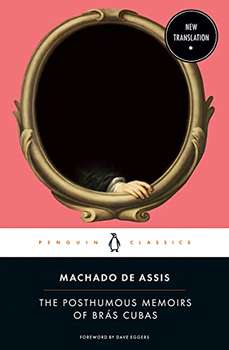 Book cover with an ornate oval frame containing a hand on a pink background.