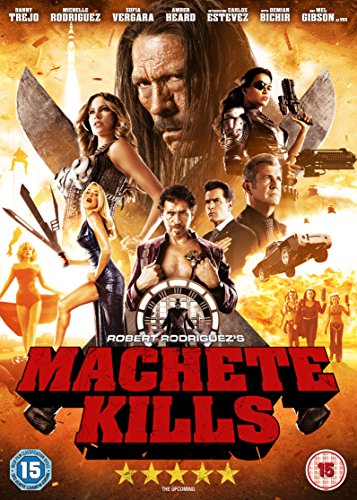 Machete Kills" DVD cover featuring Danny Trejo and an ensemble cast.
