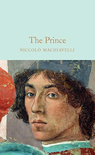 Book cover of "The Prince" featuring a Renaissance portrait.