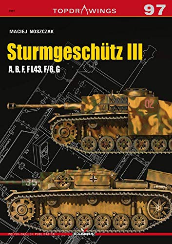 Cover of a TopDrawings book featuring a German Sturmgeschütz III tank.