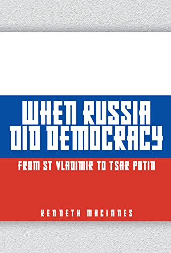 Book cover: “When Russia Did Democracy” with Russian flag colors.