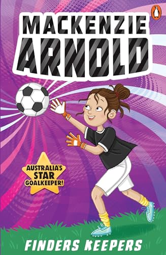 Book cover featuring a cartoon girl in soccer gear reaching for a ball.