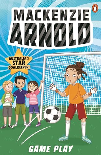 Book cover featuring a young soccer goalkeeper and teammates on a field.