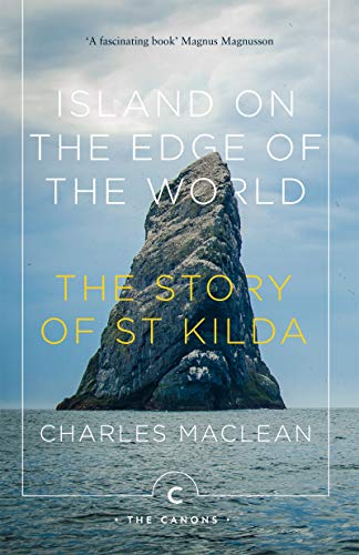 Book cover: rocky island seascape with title “Island on the Edge of the World.”