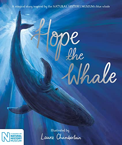 Book cover featuring a blue whale tail and the title "Hope the Whale".