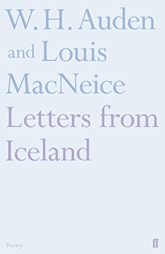 Book cover with light blue background and dark blue text reading Letters from Iceland.
