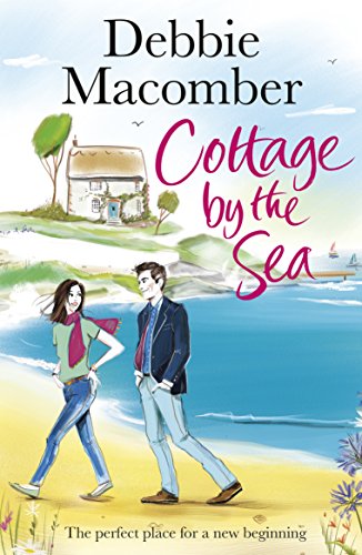 Book cover: couple walking on beach, cottage in background.