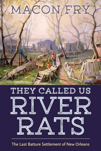 Book cover depicting a painted landscape of a riverside settlement.