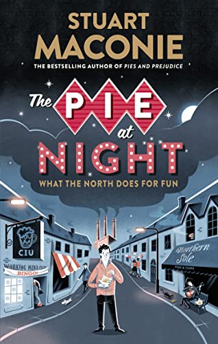 Book cover with illustrated nighttime street scene and large title text.