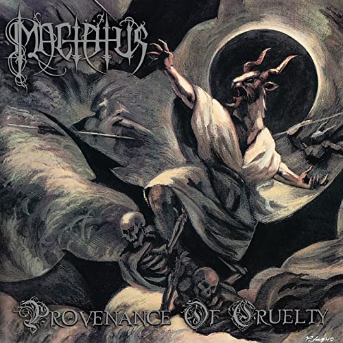 Dark album cover depicting a demonic figure and skeletal remains.