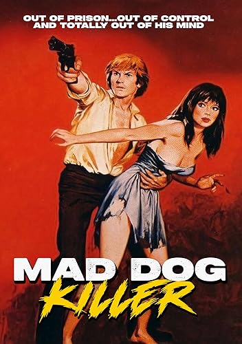 DVD cover for "Mad Dog Killer" featuring a man with a gun and a woman.