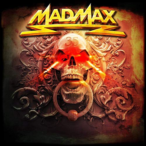 “Mad Max 35” CD cover with a skull and ornate detailing.