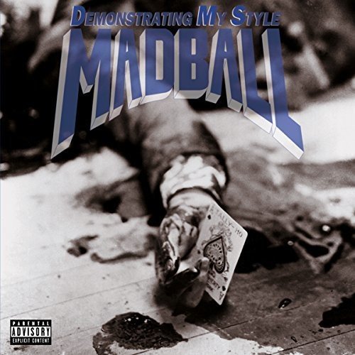 Black and white vinyl album cover with "Madball" in blue, parental advisory logo present.