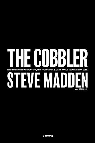 Black book cover with white text: "The Cobbler" by Steve Madden.