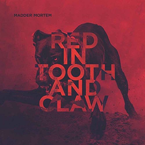 Red album cover featuring a bear silhouette and bold text.