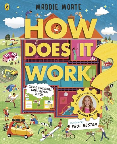 Book cover: "How Does It Work?" with colorful illustrations of machines.