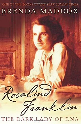 Book cover featuring a portrait of Rosalind Franklin, a scientist.