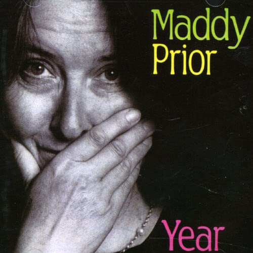 Close-up of Maddy Prior’s face on the album cover for “Year.”